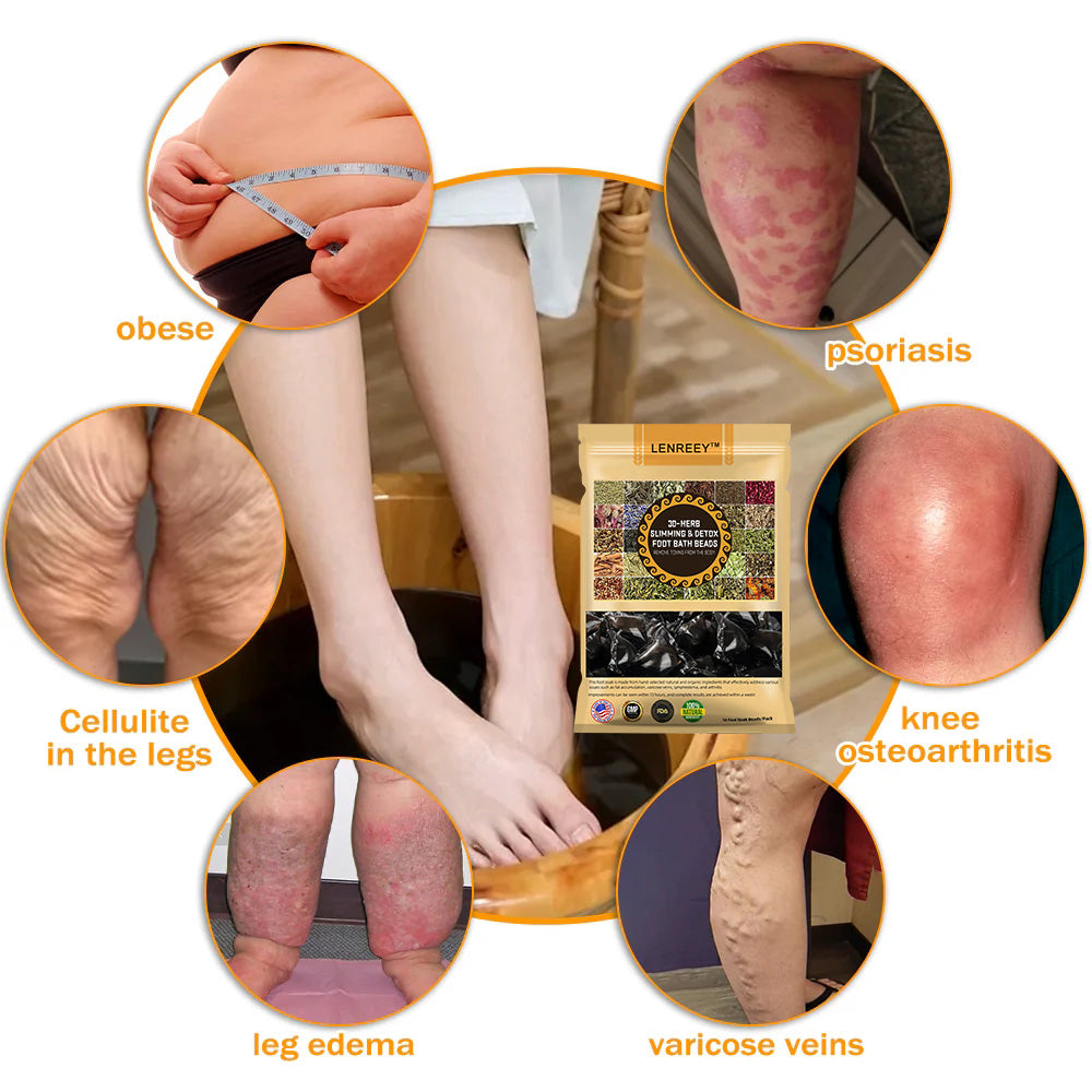 Lenreey™ 30-Herb Slimming & Detox Foot Bath Beads-🏥(LANACertification Lymphatic Association of America)