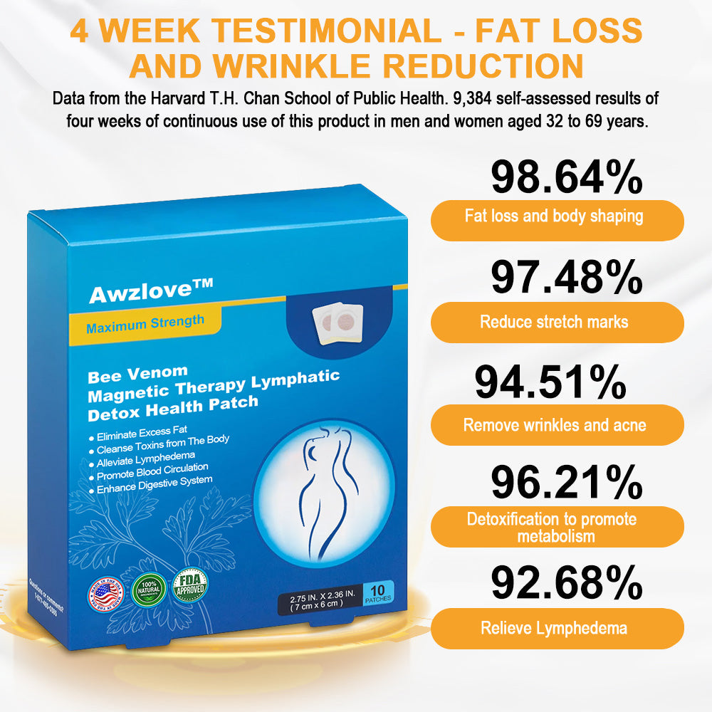 Awzlove™ Bee Venom Magnetic Therapy Lymphatic Detox Health Patch🎅🔥Limited time 70% OFF🔥(Suitable for use by individuals of all ages)