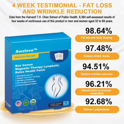Awzlove™ Bee Venom Magnetic Therapy Lymphatic Detox Health Patch🎅🔥Limited time 70% OFF🔥(Suitable for use by individuals of all ages)