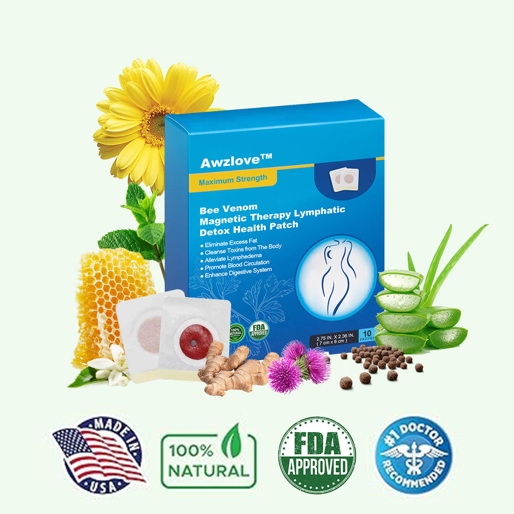 Awzlove™ Bee Venom Magnetic Therapy Lymphatic Detox Health Patch🎅🔥Limited time 70% OFF🔥(Suitable for use by individuals of all ages)