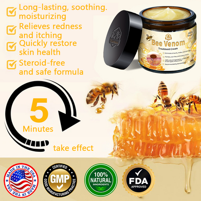 🎉🎉（𝐴𝐴𝐷 𝑅𝑒𝑐𝑜𝑚𝑚𝑒𝑛𝑑𝑒𝑑）𝑇𝑢𝑟𝑜𝑛𝑢™ Bee Venom Skin Treatment Cream(🔥Last day promotion 80% off)