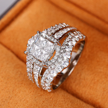 Magnetic Therapy Moissanite Diamond Ring👩‍❤️‍👨💝-Promote blood circulation, enhance lymphatic detoxification, improve metabolism, relieve fatigue and improve skin health.